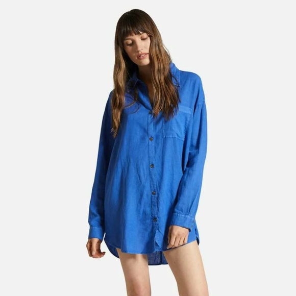 Brixton Vintage Linen Woven Shirtdress - Picture 6 of 8